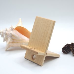 Handmade Solid Wood Phone Stand: Walnut, Maple, Cherry - Free Personalization