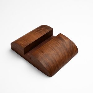 Wooden Walnut Smart Phone Holder - 30-50 Chars