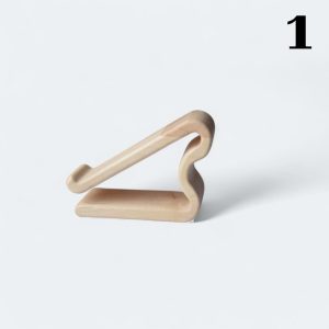 Figured Wooden Phone Stand: Maple & Cherry Desk Organizer